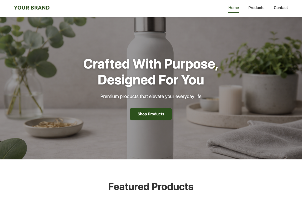 E-commerce / Product Brand template full preview